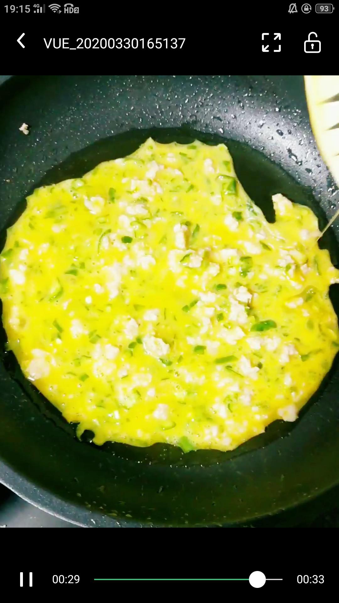 青椒肉末煎雞蛋的做法-咸鮮味煎菜譜