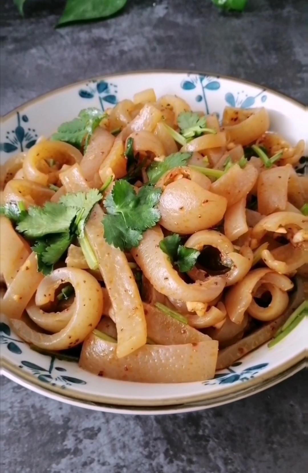 涼拌豬皮的做法-家常味煮菜譜