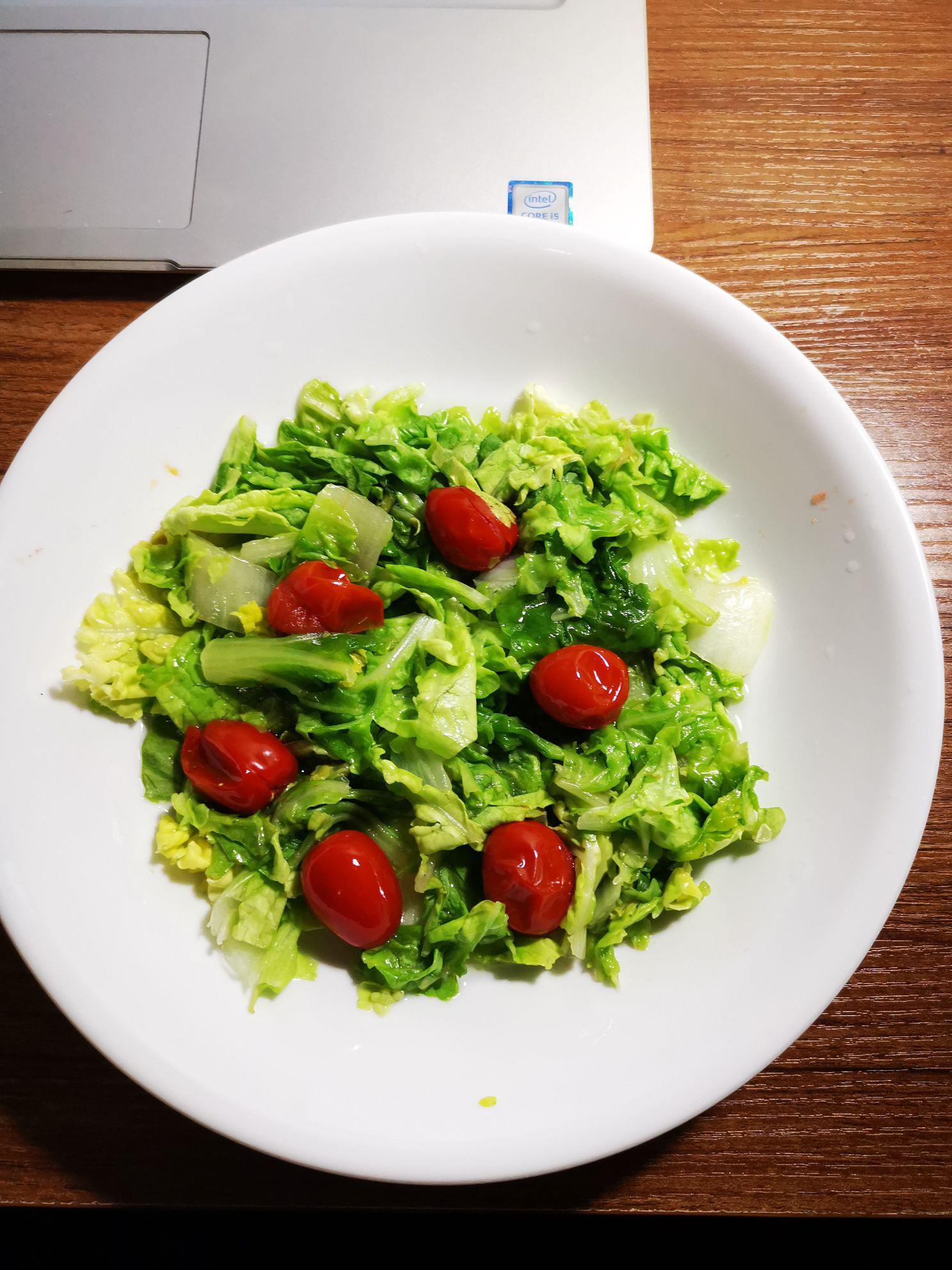 微波爐炒小白菜的做法-家常味微波菜譜