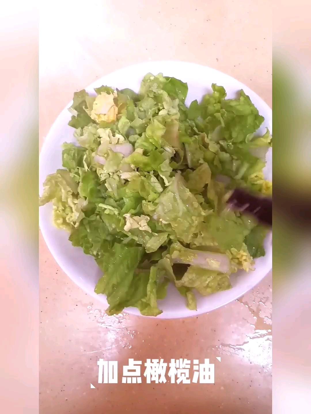 微波爐炒小白菜的做法-家常味微波菜譜