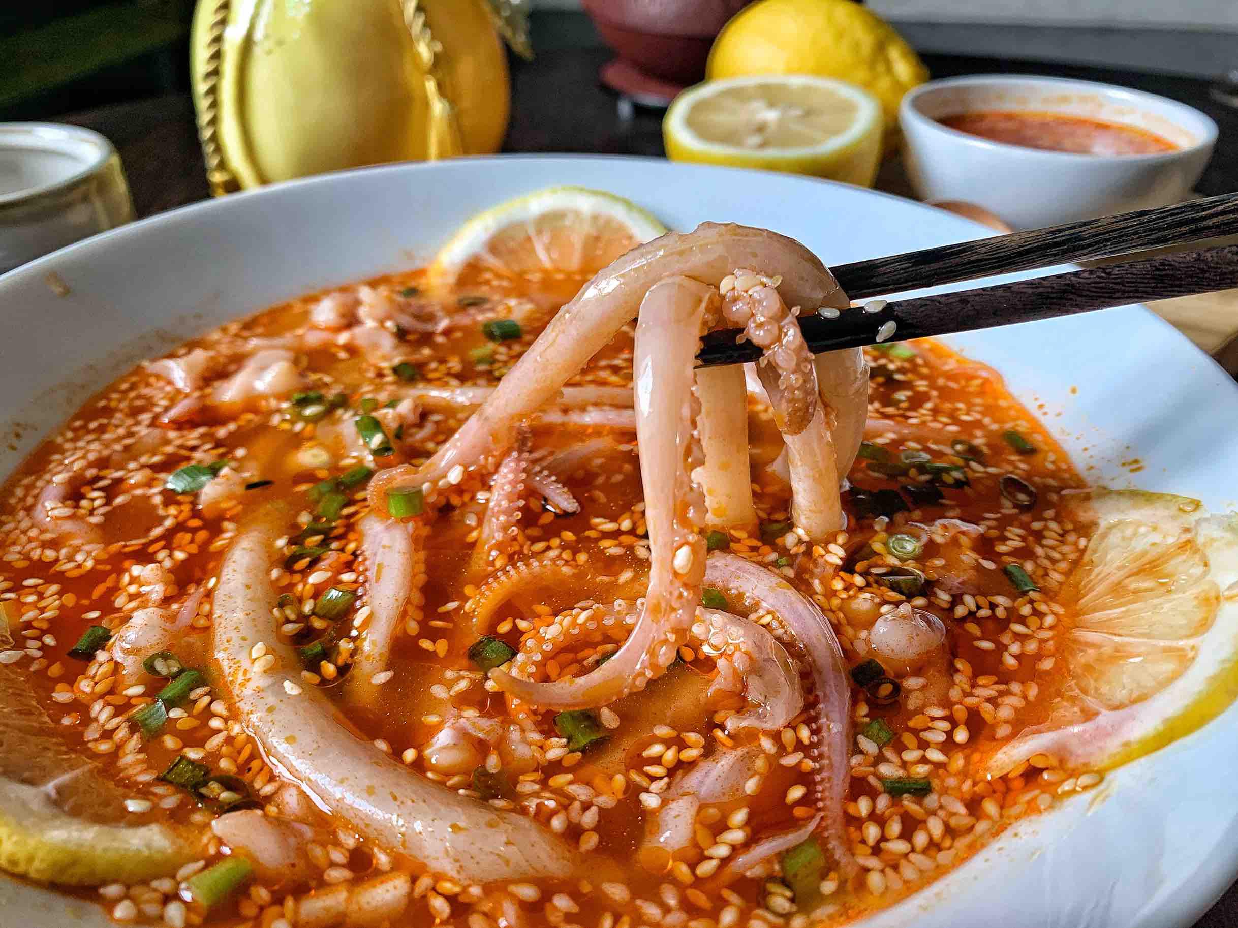 好吃又簡單的冷鍋麻辣魷魚須的做法-香辣味泡菜譜