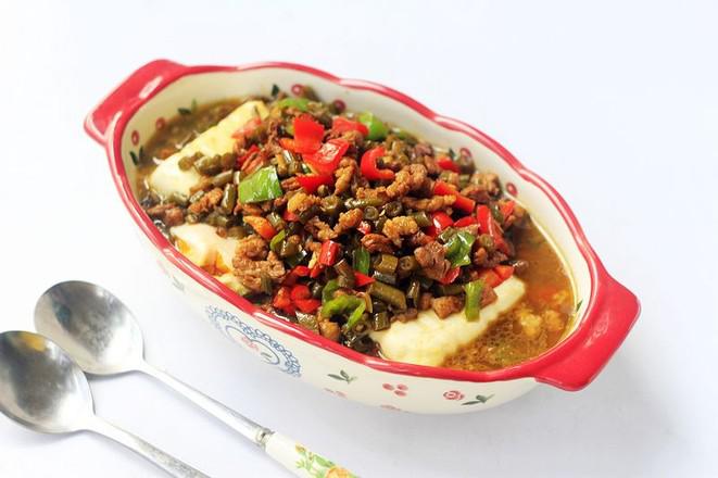 酸豆角肉丁蒸豆腐的做法-酸辣味蒸菜譜-易網(wǎng)健康養(yǎng)生網(wǎng) 酸豆角肉丁蒸豆腐的做法-酸辣味蒸菜譜