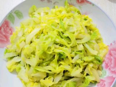 爆炒甘藍的做法-咸鮮味炒菜譜
