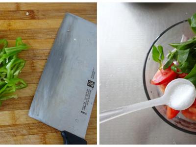 新疆老虎菜的做法-咸鮮味拌菜譜