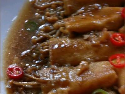 金針菇豆皮卷的做法-家常味燒菜譜