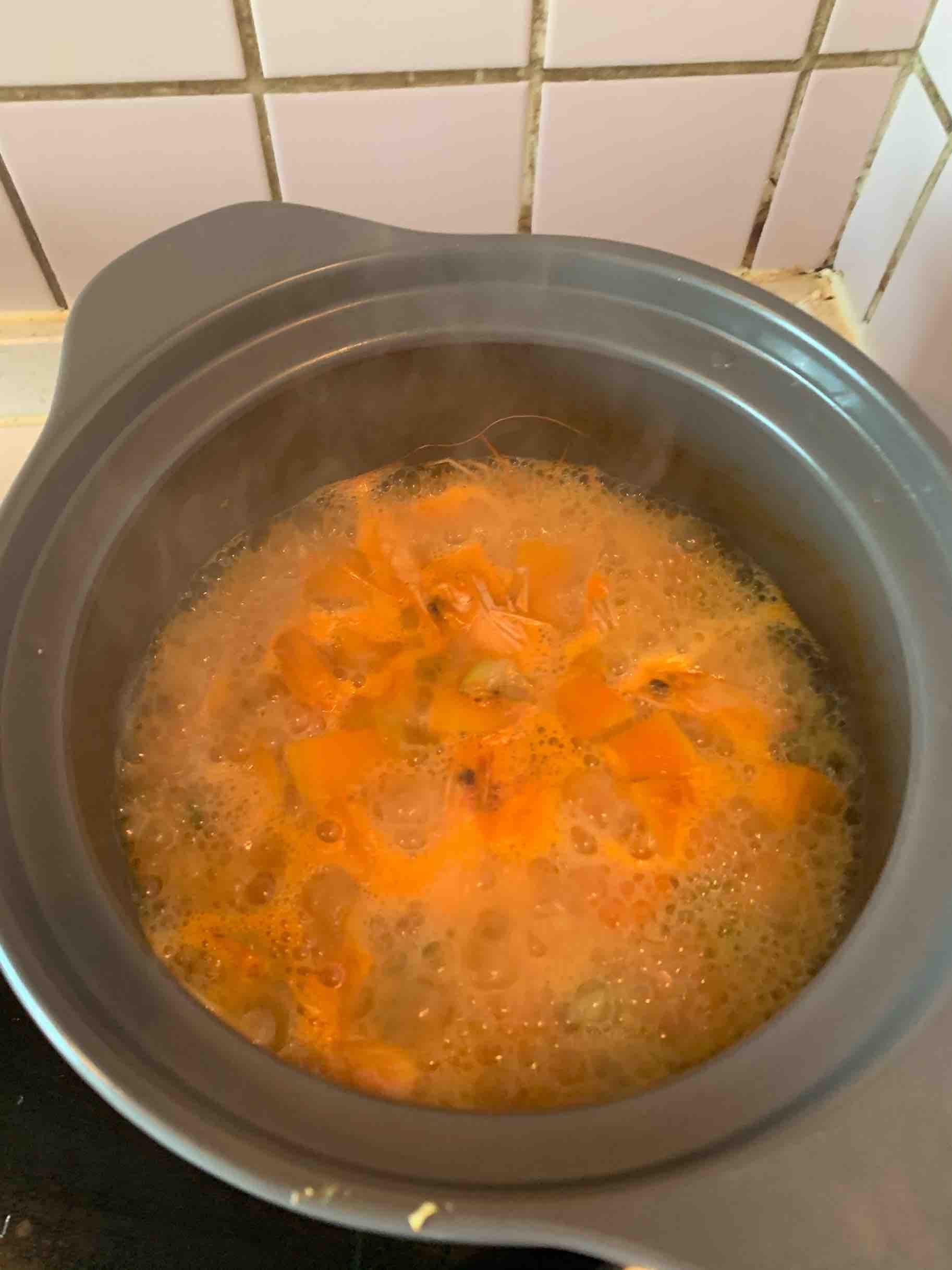 南瓜蝦煲的做法-咸鮮味煲菜譜-易網健康養生網 南瓜蝦煲的做法-咸鮮味煲菜譜