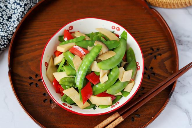 杏鮑菇炒荷蘭豆的做法-家常味炒菜譜