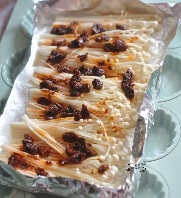 香菇醬烤金針菇的做法-家常味烤菜譜-易網健康養生網 香菇醬烤金針菇的做法-家常味烤菜譜