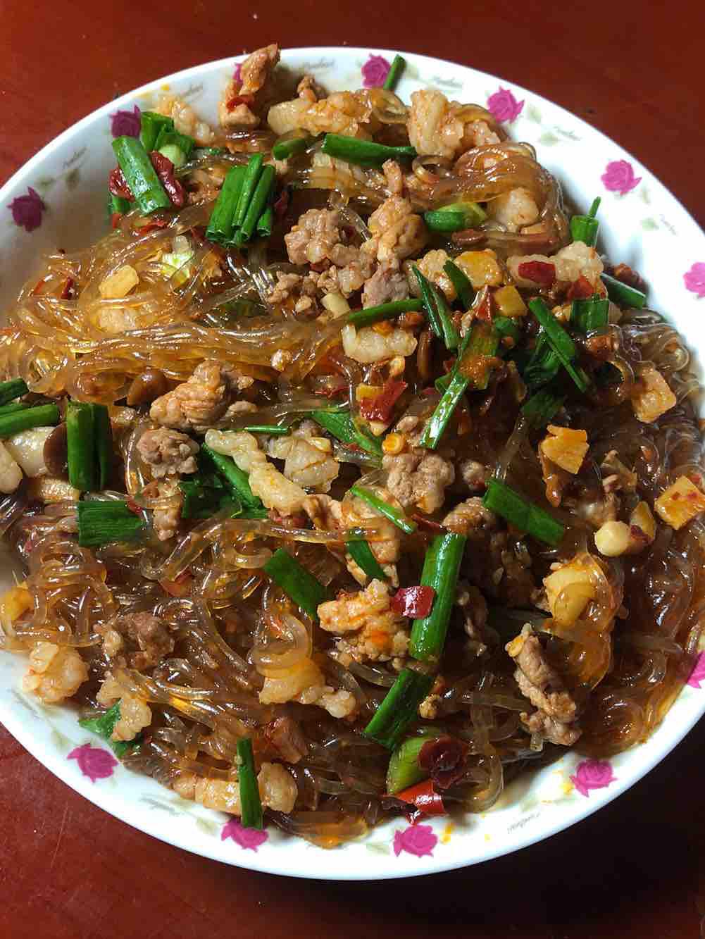 超下飯的螞蟻上樹（紅薯粉條版）的做法-家常味炒菜譜