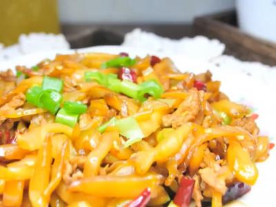 榨菜肉絲的做法-家常味炒菜譜