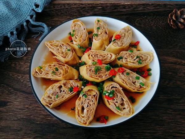 豆腐皮豬肉卷的做法-家常味蒸菜譜-易網健康養生網 豆腐皮豬肉卷的做法-家常味蒸菜譜