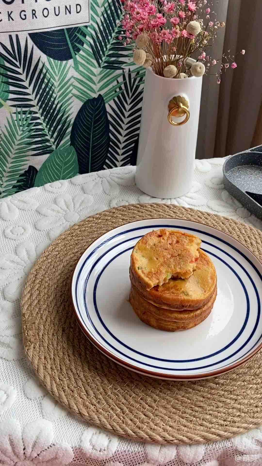 蔥香小圓餅的做法-家常味煎菜譜