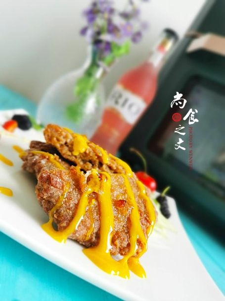 香炸牛肉餅的做法-咸鮮味炸菜譜
