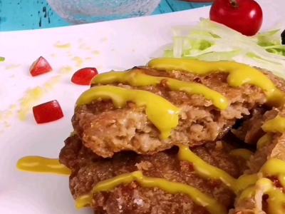 香炸牛肉餅的做法-咸鮮味炸菜譜