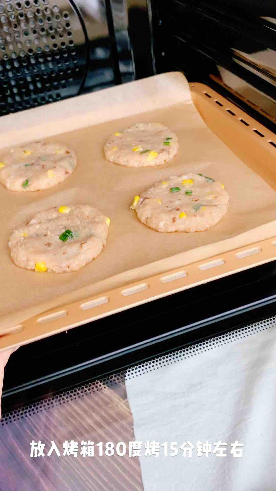 雞肉蔬菜餅的做法-家常味烤菜譜