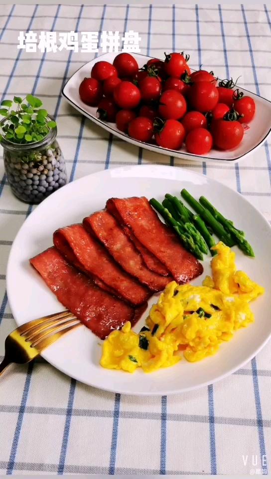 雞蛋培根拼盤(pán)的做法-家常味炒菜譜