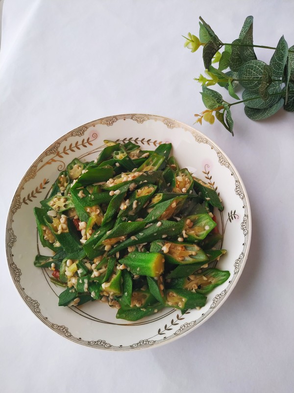 清炒秋葵的做法-家常味炒菜譜