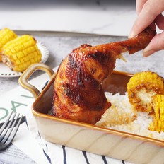 空氣炸新奧爾良雞腿的做法-蒜香味烘焙菜譜