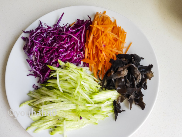 涼爽的米皮蔬菜卷的做法-家常味其它工藝菜譜