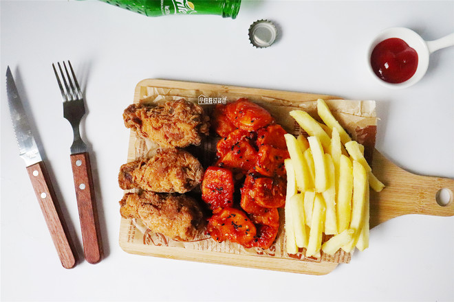 炸雞套餐的做法-家常味炸菜譜