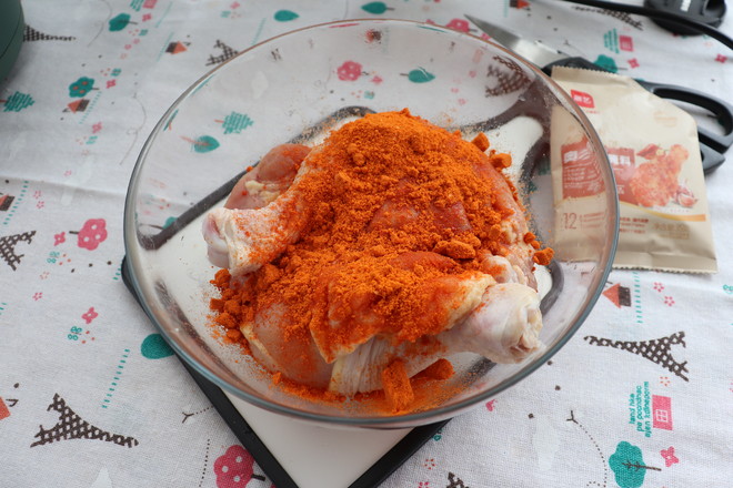 奧爾良烤雞腿（空氣炸鍋）的做法-家常味炸菜譜