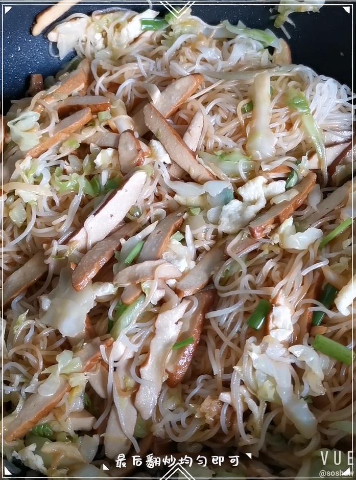 卷心菜雞蛋炒粉干的做法-家常味炒菜譜