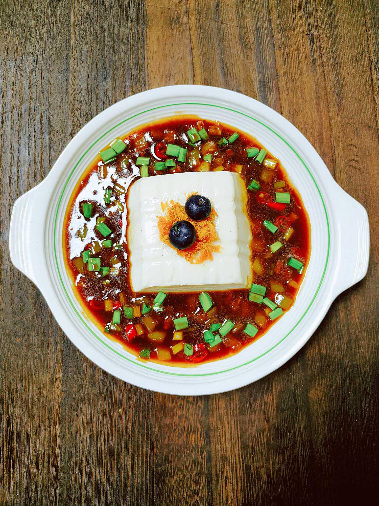 #深夜最饞的美食#蘸汁豆腐的做法-酸辣味拌菜譜