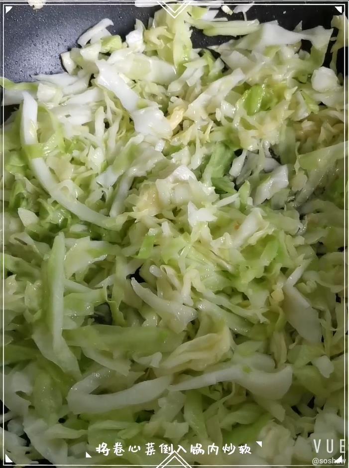 卷心菜雞蛋炒粉干的做法-家常味炒菜譜