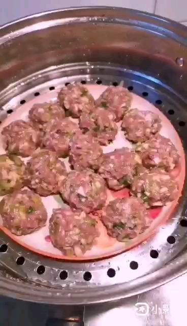 清蒸肉丸子的做法-家常味蒸菜譜