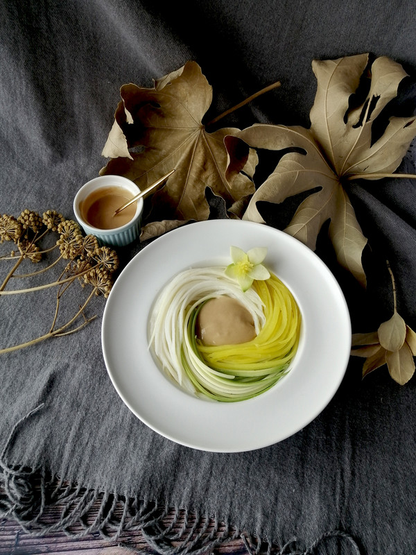 沒有一顆面粉的三絲拌“面”的做法-其它口味拌菜譜