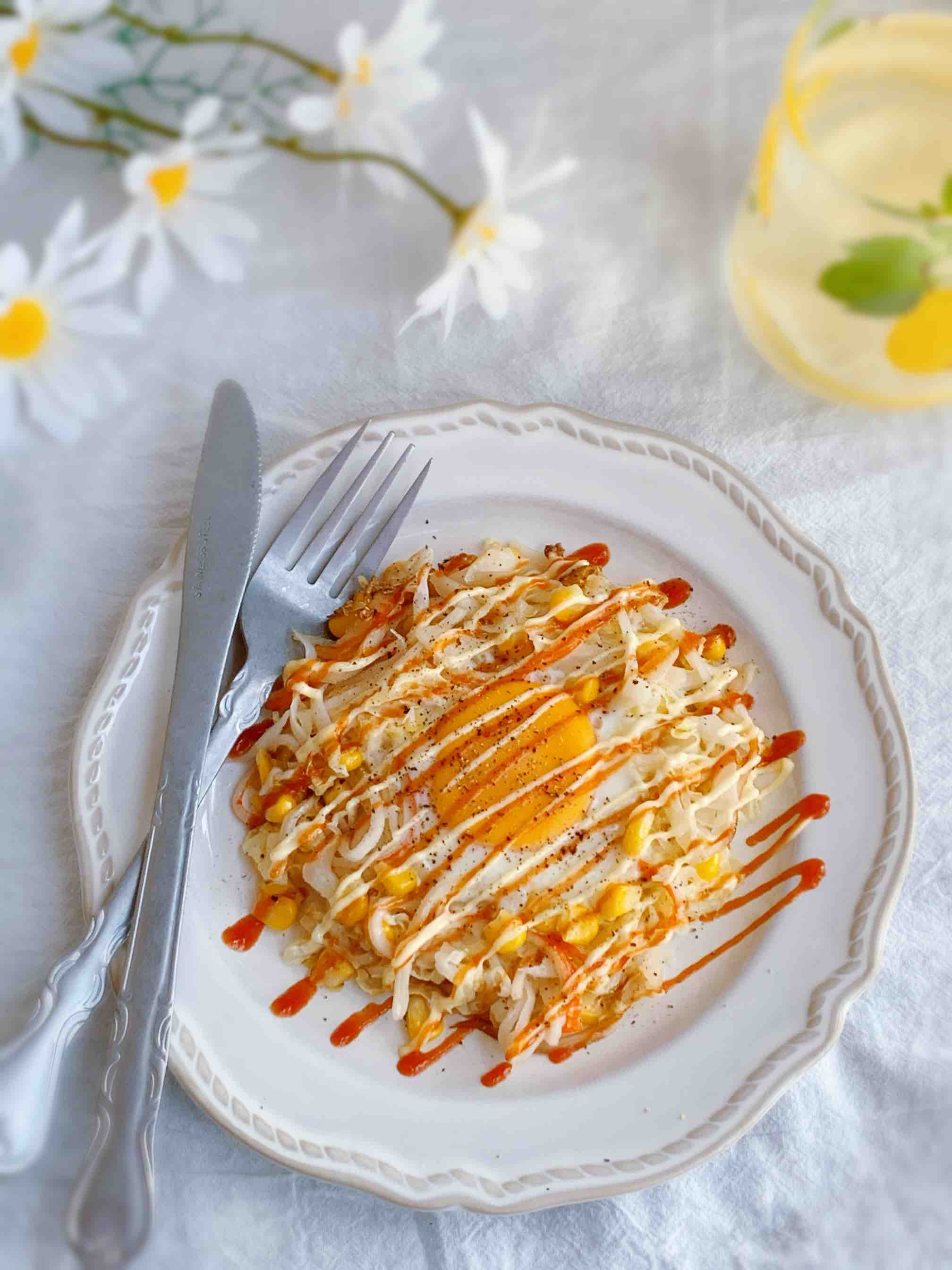 蟹柳包菜窩蛋的做法-家常味煎菜譜