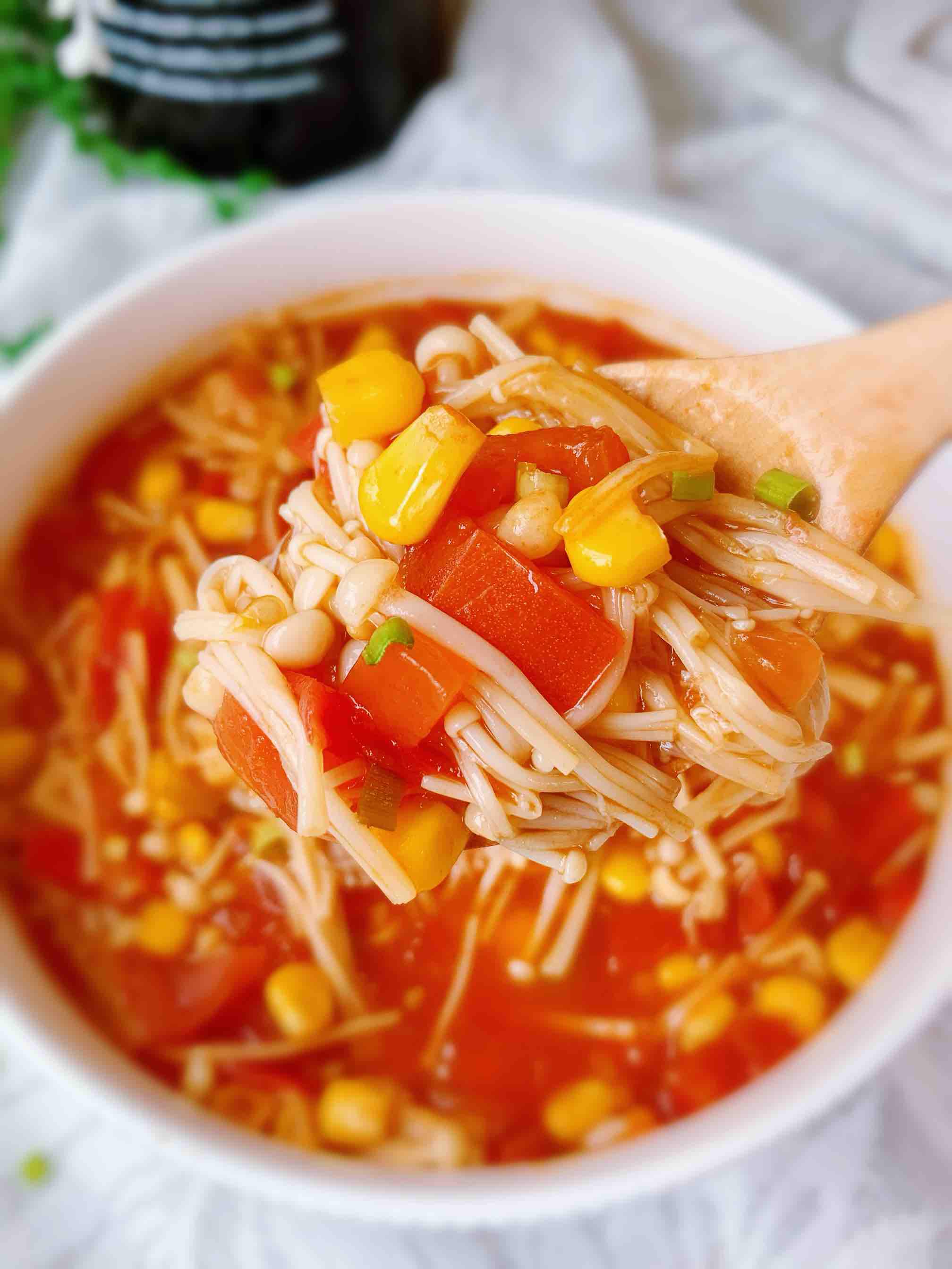 茄汁金針菇的做法-酸甜味煮菜譜