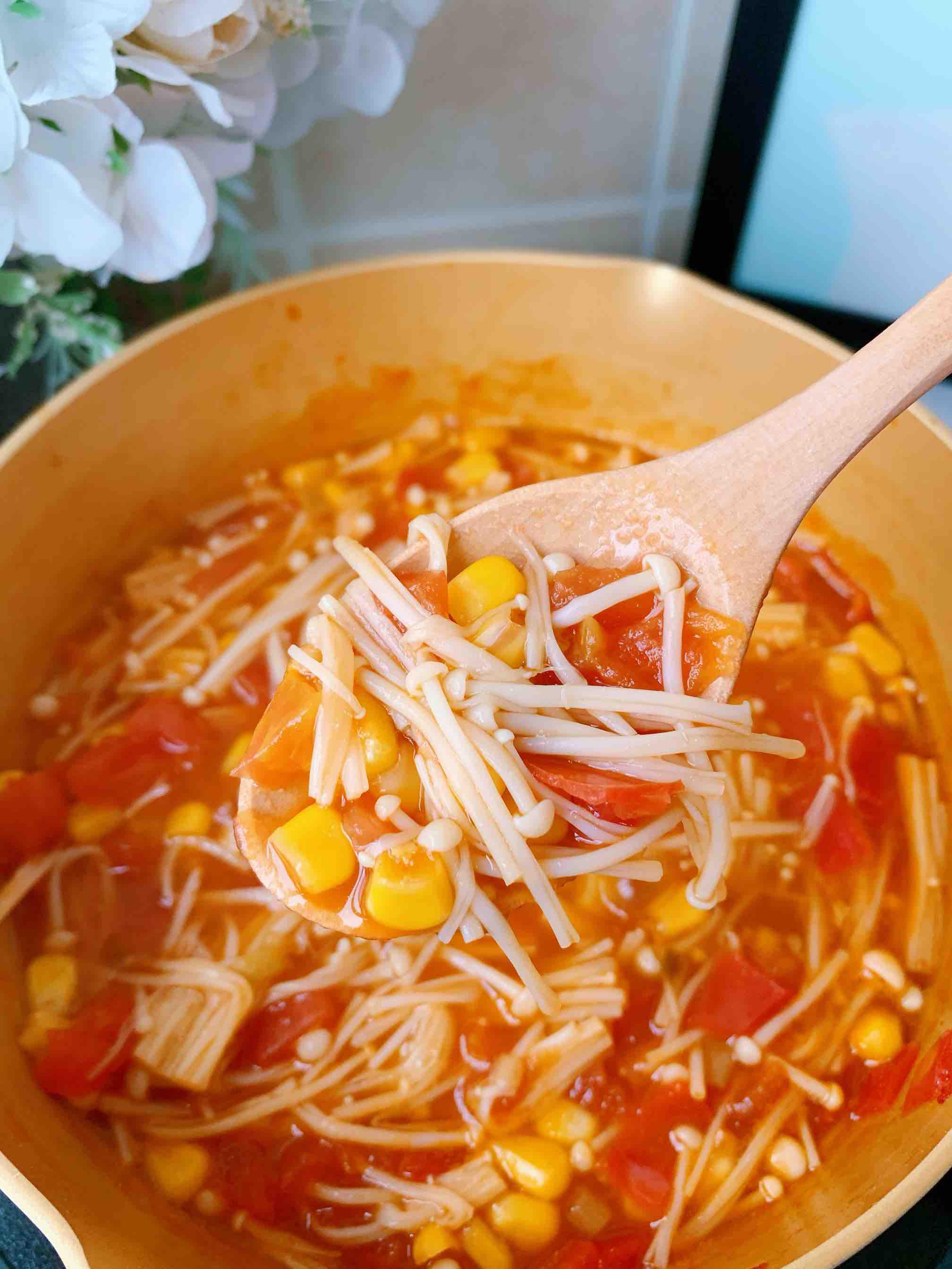 茄汁金針菇的做法-酸甜味煮菜譜