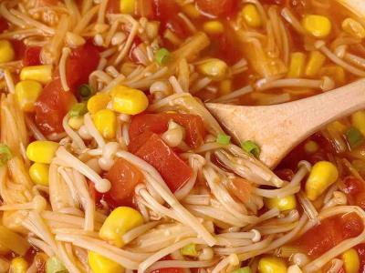 茄汁金針菇的做法-酸甜味煮菜譜