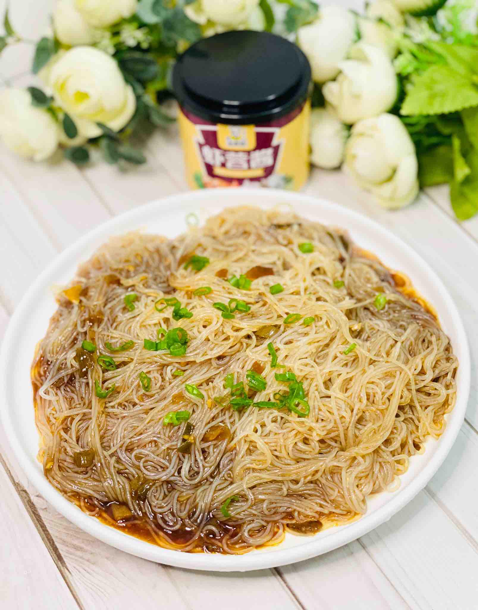 蝦蓉醬涼拌粉絲，美味很開胃的做法-咸鮮味煮菜譜