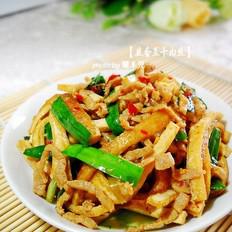 韭香肉絲豆干的做法-家常味炒菜譜