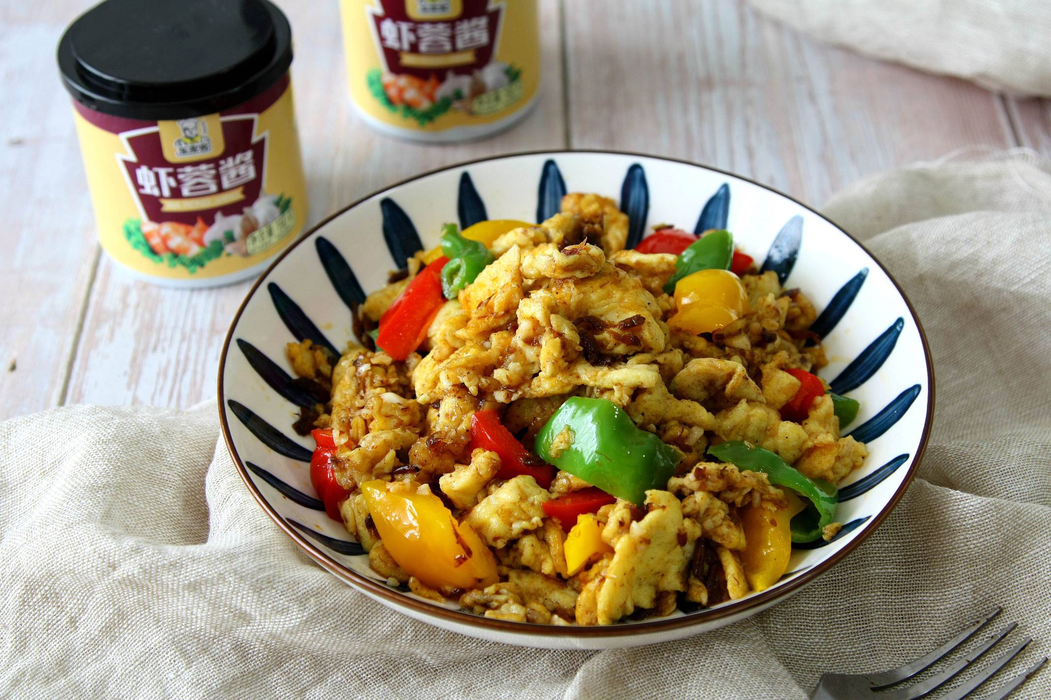 蝦醬炒蛋的做法-家常味炒菜譜