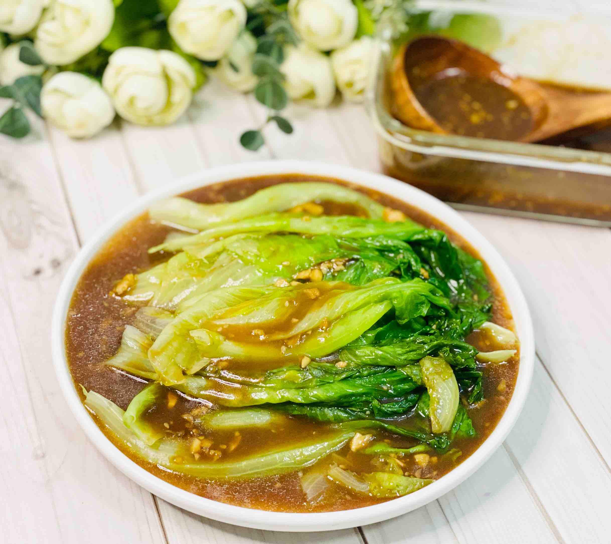 一分鐘快手萬能醬汁淋生菜的做法-家常味煮菜譜