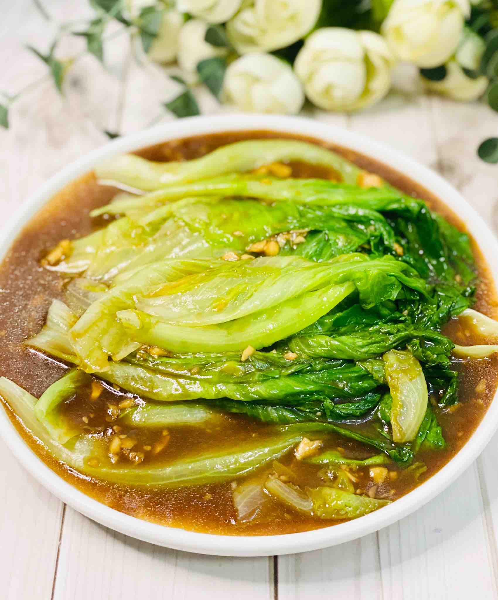 一分鐘快手萬能醬汁淋生菜的做法-家常味煮菜譜