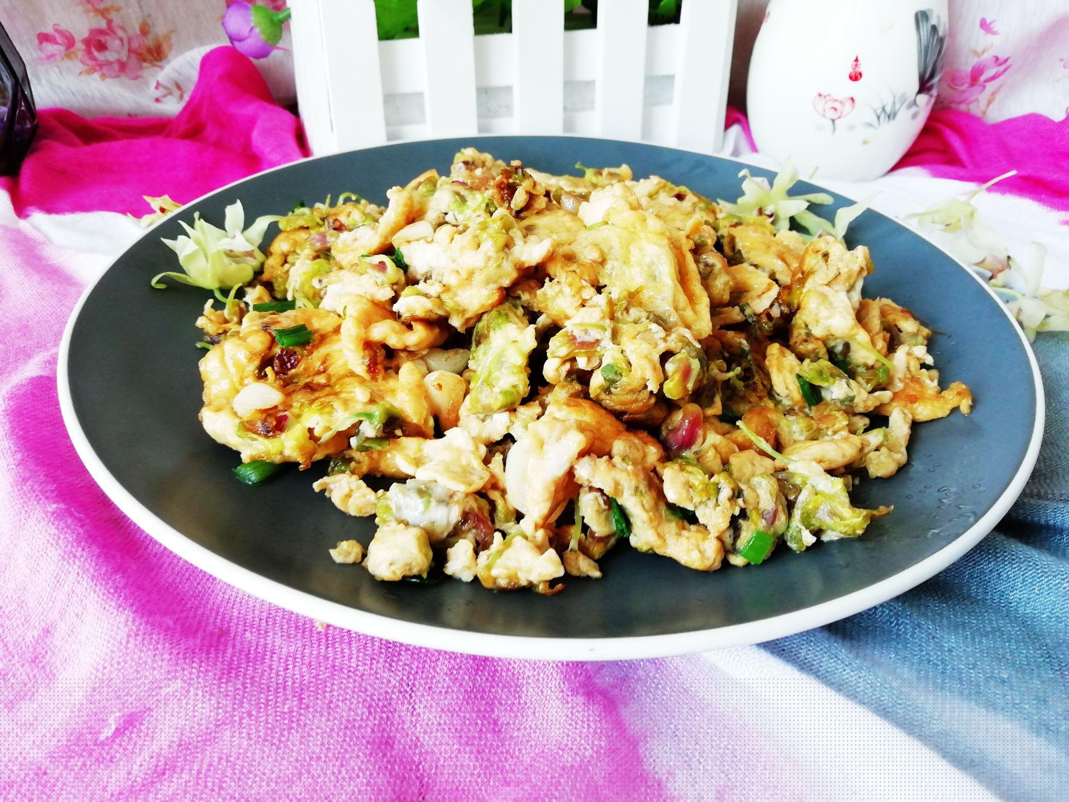 石斛花炒雞蛋的做法-咸鮮味炒菜譜