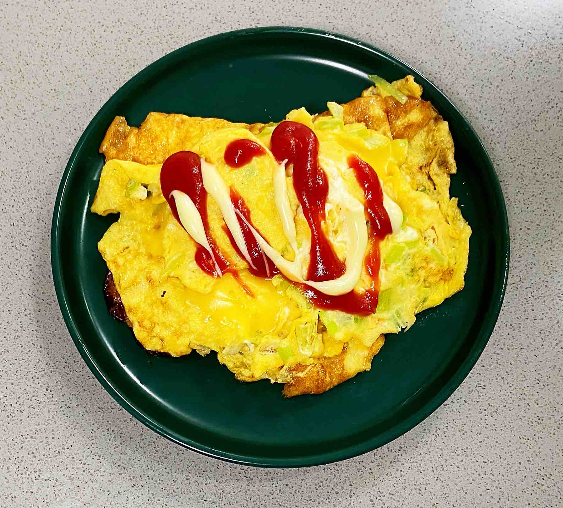 【孕婦食譜】火腿芝士蛋卷，色澤金黃，營養豐富～的做法-蔥香味煎菜譜