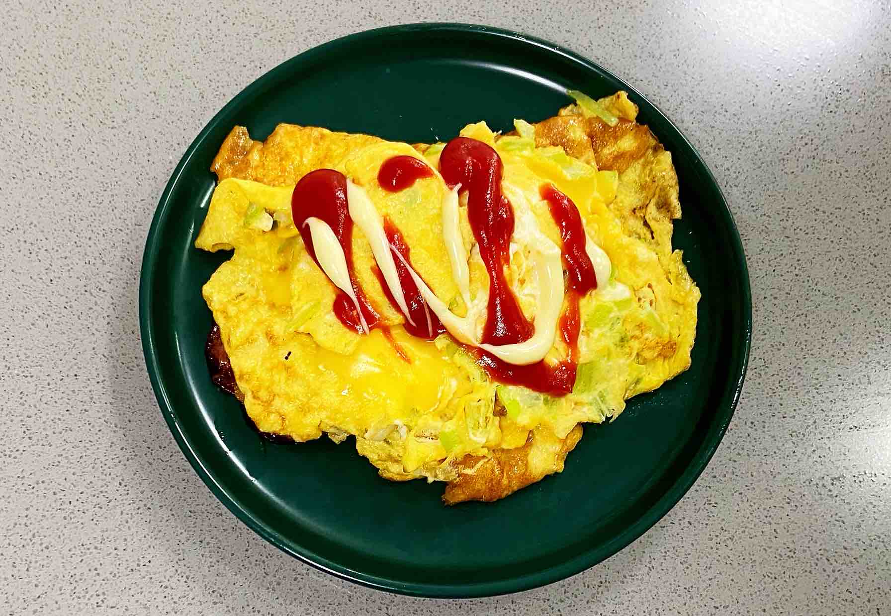 【孕婦食譜】火腿芝士蛋卷，色澤金黃，營養豐富～的做法-蔥香味煎菜譜