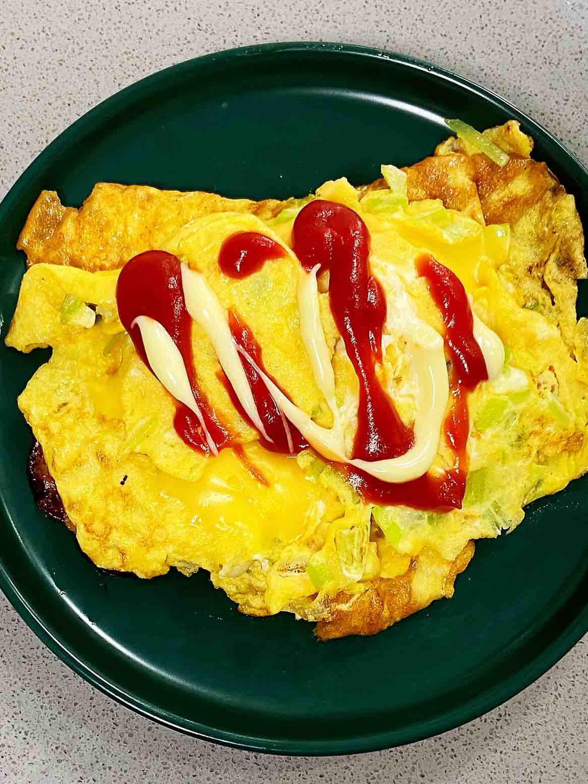 【孕婦食譜】火腿芝士蛋卷，色澤金黃，營養豐富～的做法-蔥香味煎菜譜