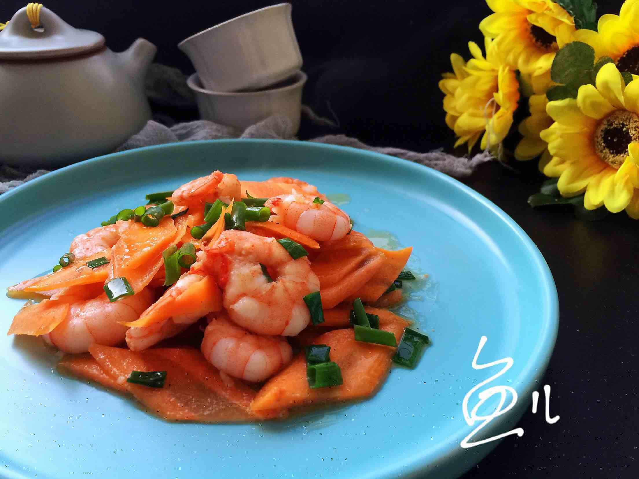 胡蘿卜炒蝦仁的做法-家常味炒菜譜