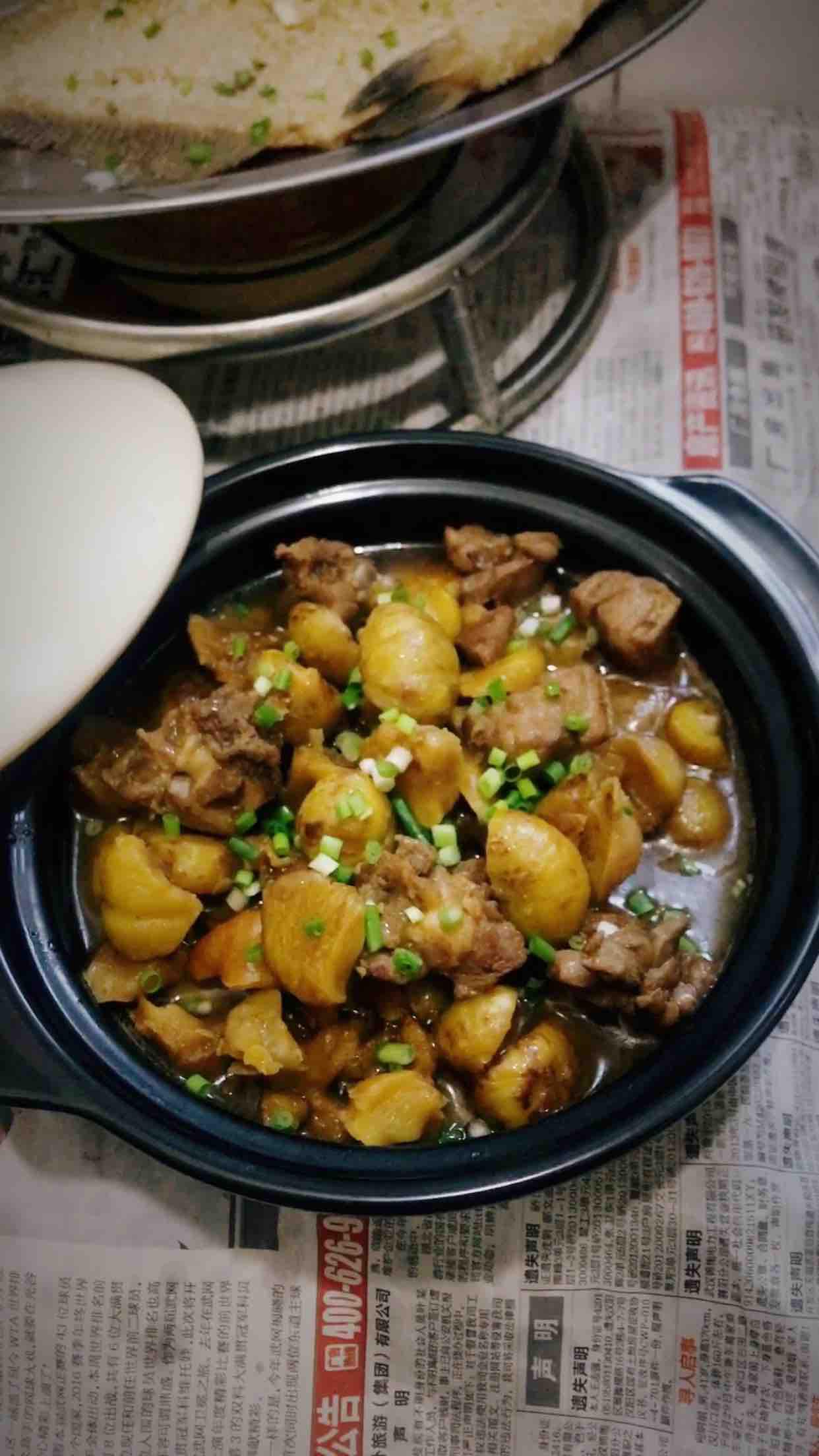 蔥香栗子雞的做法-蔥香味燒菜譜