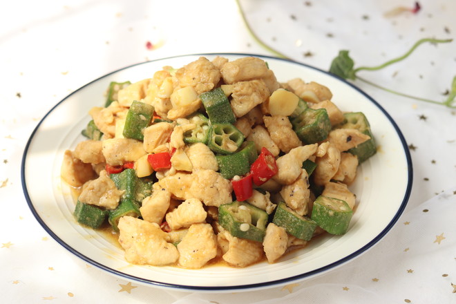 雞胸肉炒秋葵的做法-家常味炒菜譜