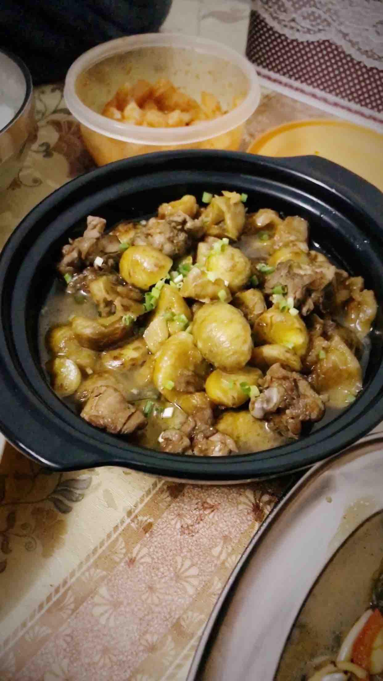 蔥香栗子雞的做法-蔥香味燒菜譜