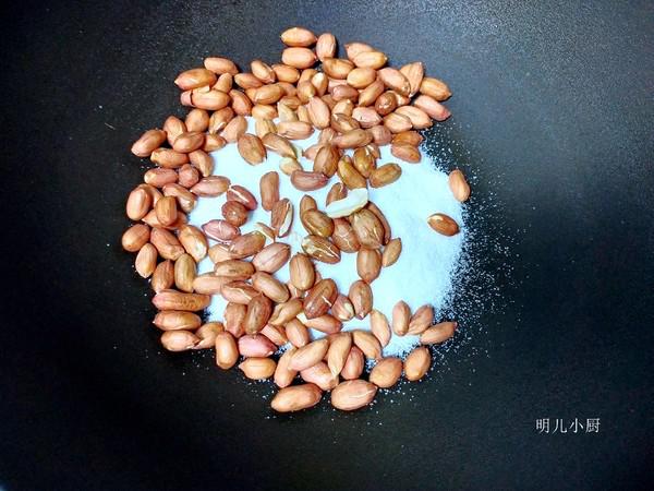 鹽焗花生的做法-家常味炒菜譜