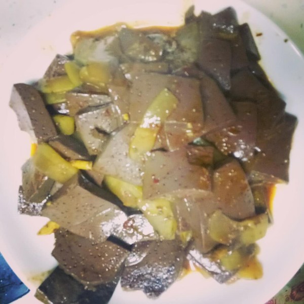 農(nóng)家葫蘆炒豬血的做法-家常味炒菜譜