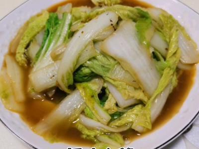 蝦味白菜的做法-咸鮮味炒菜譜